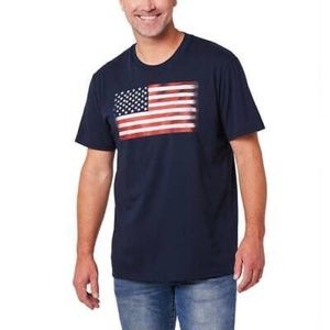 GENERAL STANDARD Patriotic USA FLAG Men's T-Shirt 100% Cotton XL
